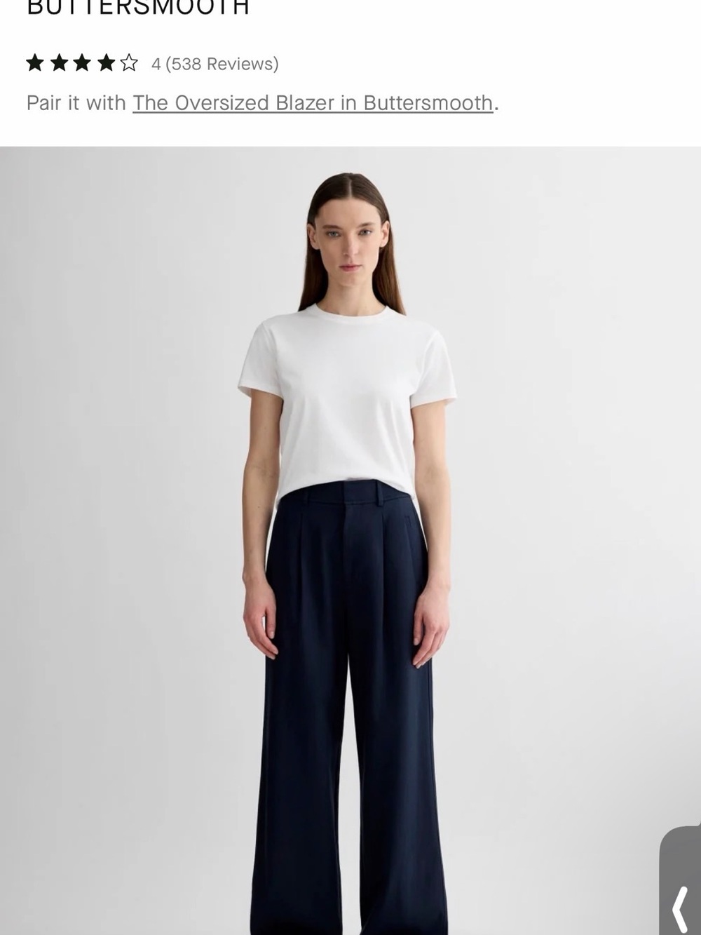 Everlane Draped Pleated Pant in Buttersmooth | 10P